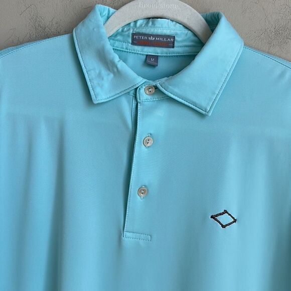 Peter Millar Summer Comfort Golf Polo Shirt M - Picture 2 of 7